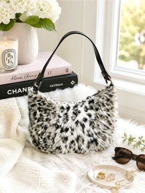FUR LEOPARD BAG